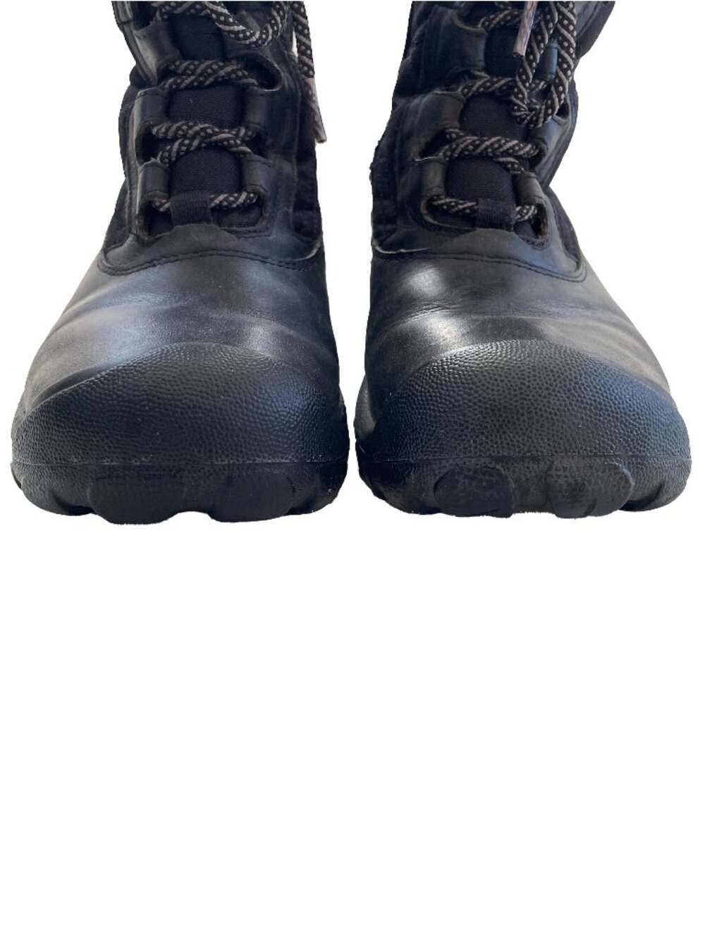 KEEN Hoodoo III 6 Black Leather Boots Waterproof Winter Snow Faux Fur Mid Calf - Picture 8 of 12